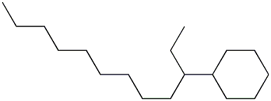 3-Cyclohexyldodecane Structure