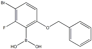6-苄氧基-3-溴-2-氟苯硼酸, , 结构式
