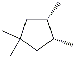 1,1,cis-3,cis-4-tetramethylcyclopentane Struktur