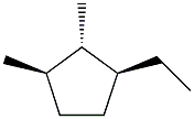 1,trans-2-dimethyl-cis-3-ethylcyclopentane Structure