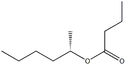 1-methylpentyl butanoate, (S),,结构式