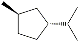 1-methyl-trans-3-isopropylcyclopentane Structure