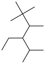 2,2,3,5-tetramethyl-4-ethylhexane 结构式