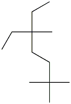 2,2,5-trimethyl-5-ethylheptane Structure