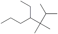 2,3,3-trimethyl-4-ethylheptane Structure