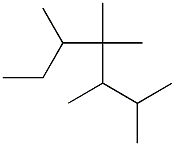 2,3,4,4,5-pentamethylheptane 化学構造式