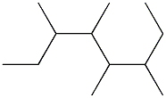 3,4,5,6-tetramethyloctane 化学構造式