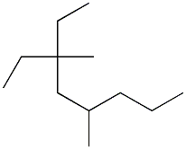 3,5-dimethyl-3-ethyloctane 化学構造式