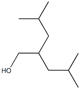 4-methyl-2-isobutyl-1-pentanol,,结构式