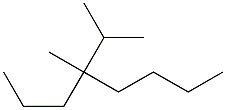 4-methyl-4-isopropyloctane 化学構造式