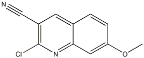 2-CHLORO-7-METHOXY-3-QUINOLINECARBONITRILE 化学構造式