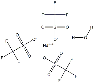 NEODYMIUM(III) TRIFLUOROMETHANESULFONATE HYDRATE Structure