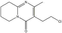 3-(2-CHLOROETHYL)-2-METHYL-6,7,8,9-TETRAHYDRO-4H-PYRIDO[1,2-A]PYRIMIDINE-4-ONE,,结构式