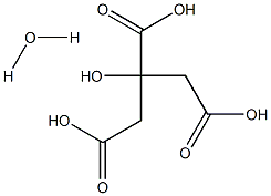 CITRIC ACID MONOHYDRATE USP (11694) Structure