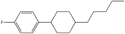1-FLUORO-4-(4-PENTYLCYCLOHEXYL)BENZENE Structure