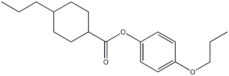4-PROPOXYPHENYL 4-PROPYLCYCLOHEXANECARBOXYLATE 结构式