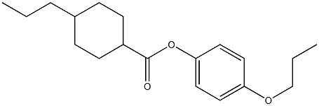 4-PROPOXYPHENYL 4-PROPYLCYCLOHEXANECARBOXYLATE Struktur