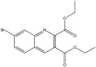 DIETHYL 7-BROMO-2,3-QUINOLINEDICARBOXYLATE Structure