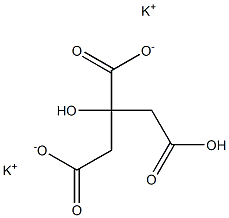 檸檬酸氫鉀, , 结构式
