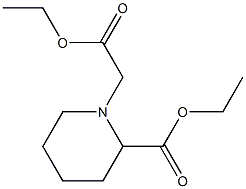 1-ethoxycarbonylmethyl-piperidine-2-carboxylicacid ethyl ester Struktur