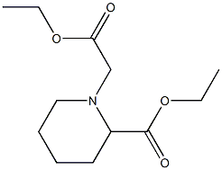 1-ethoxycarbonylmethyl-piperidine-2-carboxylicacid ethyl ester 化学構造式