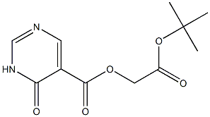 1-Tert-Butoxycarbonylmethyl-6-oxo-1,6-dihydro-pyrimidine-5-carboxylic acid Structure