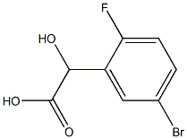 5-BROMO-2-FLUOROMANDELIC ACID 化学構造式