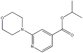 Isopropyl 2-(Morpholin-4-yl)pyridine-4-carboxylate 化学構造式