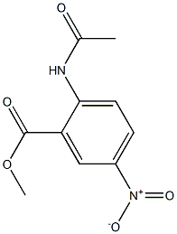 2-ACETAMIDO-5-NITROBENZOIC ACID METHYL ESTER 结构式