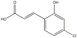 4-CHLORO-2-HYDROXYCINNAMIC ACID Structure