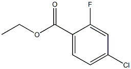 4-CHLORO-2-FLUOROBENZOIC ACID ETHYL ESTER 结构式