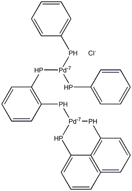 Bis-(triphenylphosphino)-palladous chloride Structure