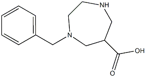 1-(PHENYLMETHYL)-1,4-DIAZEPANE-6-CARBOXYLICACID,,结构式