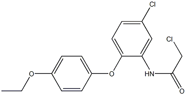 2-CHLORO-N-[5-CHLORO-2-(4-ETHOXYPHENOXY)PHENYL]ACETAMIDE 结构式