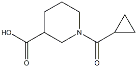 1-(CYCLOPROPYLCARBONYL)PIPERIDINE-3-CARBOXYLIC ACID Structure