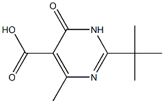 2-TERT-BUTYL-4-METHYL-6-OXO-1,6-DIHYDROPYRIMIDINE-5-CARBOXYLIC ACID Struktur