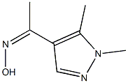 1-(1,5-DIMETHYL-1H-PYRAZOL-4-YL)ETHANONE OXIME 结构式