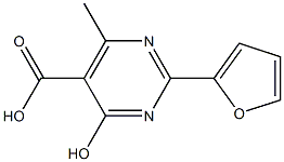 2-(2-FURYL)-4-HYDROXY-6-METHYLPYRIMIDINE-5-CARBOXYLIC ACID Structure