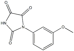 1-(3-METHOXYPHENYL)IMIDAZOLIDINE-2,4,5-TRIONE Struktur