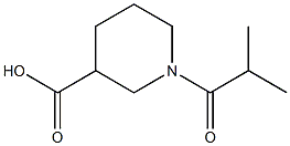 1-ISOBUTYRYLPIPERIDINE-3-CARBOXYLIC ACID Structure