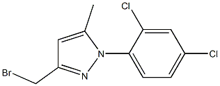 3-BROMOMETHYL-5-METHYL-N-(2,4-DICHLORO PHENYL)-PYRAZOLE Struktur
