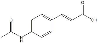 4-ACETYLAMINOCINNAMIC ACID 97% Structure