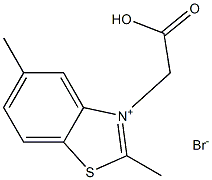 3-CARBOXYMETHYL-2,5-DIMETHYLBENZOTHIAZOLIUM BROMIDE,,结构式