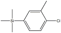 1-(TRIMETHYLSILYL)-4-CHLORO-3-METHYLBENZENE 96%,,结构式