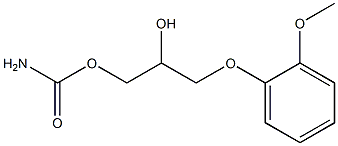 3-(O-METHOXYPHENOXY)-1,2-PROPANEDIOL CARBAMATE USP,,结构式
