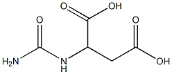 2-[(AMINOCARBONYL)AMINO]SUCCINIC ACID 化学構造式