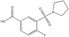  4-FLUORO-3-(PYRROLIDIN-1-YLSULFONYL)BENZOIC ACID