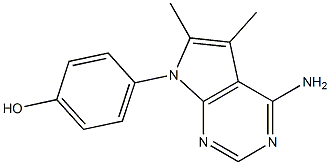 4-(4-AMINO-5,6-DIMETHYL-7H-PYRROLO[2,3-D]PYRIMIDIN-7-YL)PHENOL|