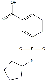 3-[(CYCLOPENTYLAMINO)SULFONYL]BENZOIC ACID Struktur