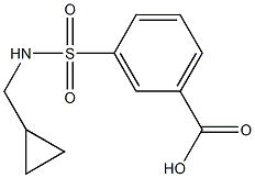 3-{[(CYCLOPROPYLMETHYL)AMINO]SULFONYL}BENZOIC ACID,,结构式